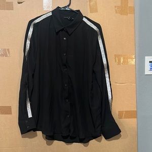 Black button up blouse